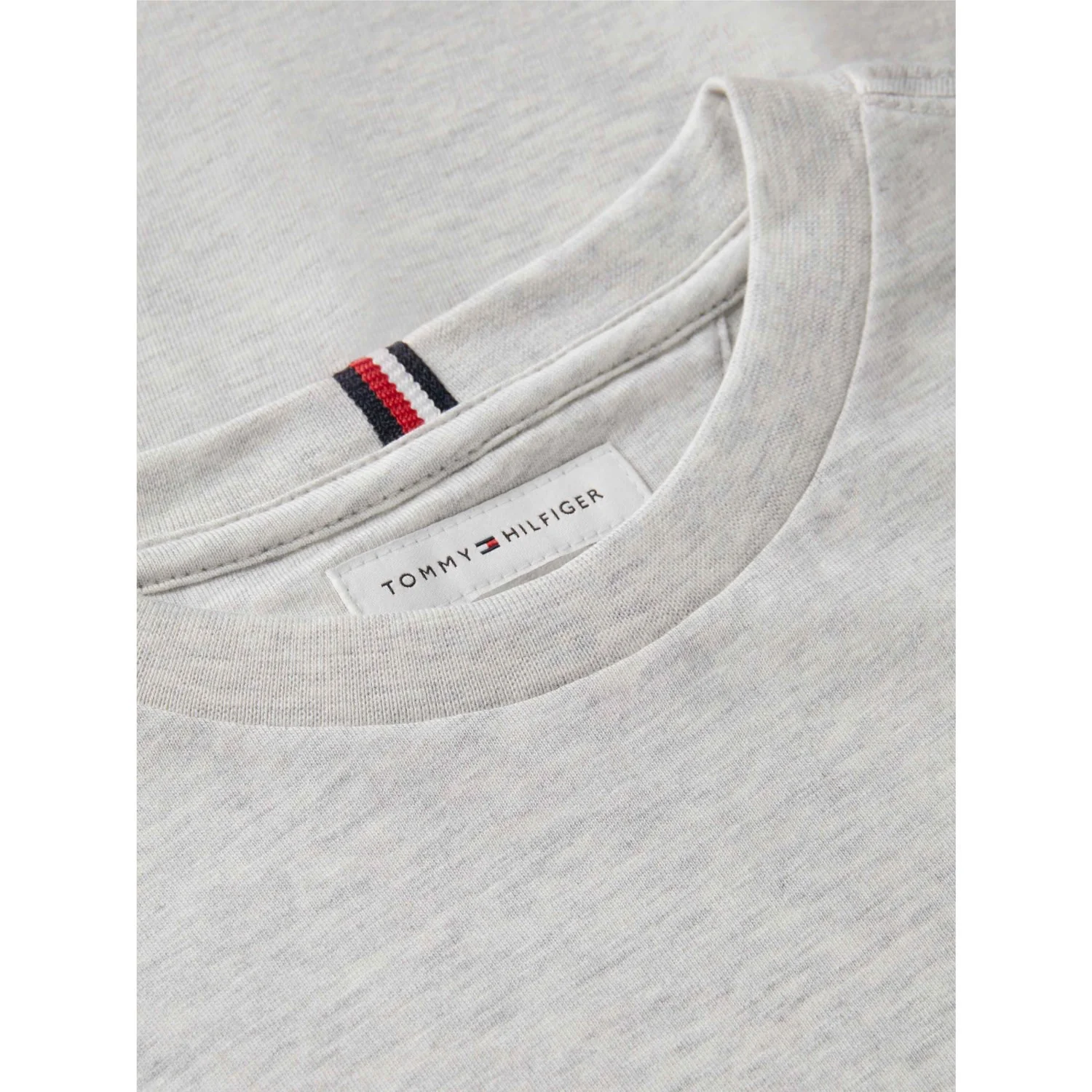 Tommy Hilfiger Grey Heather Essential Cotton Reg Fit Tee Ss - Image 2