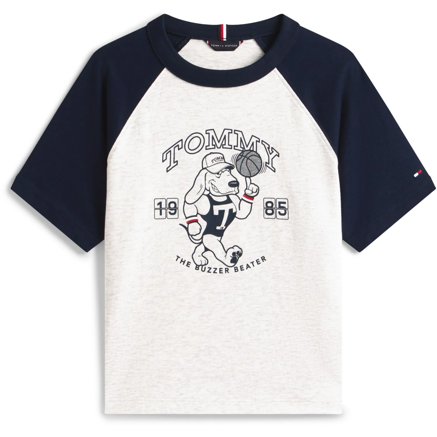 Tommy Hilfiger Light Grey Heather Lb Sports Graphic T-Shirt - Image 6