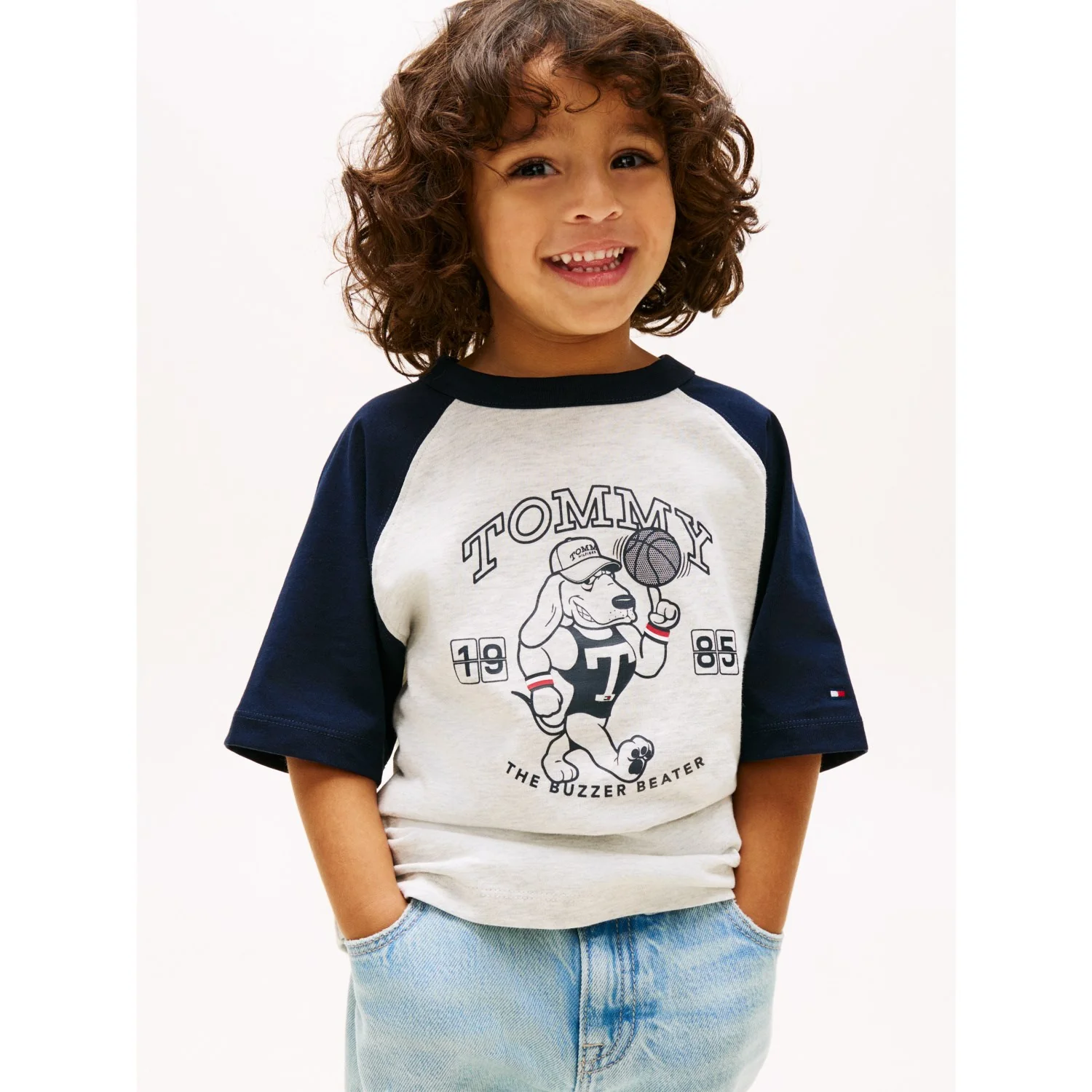 Tommy Hilfiger Light Grey Heather Lb Sports Graphic T-Shirt - Image 8