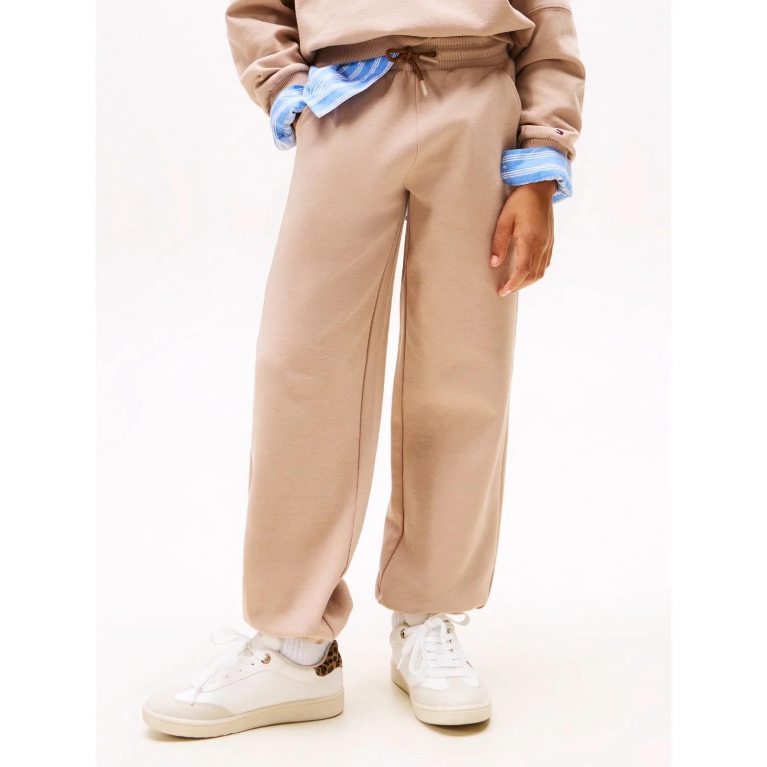 Tommy Hilfiger Malted Milk Tonal Crest Sweatpants - Image 3