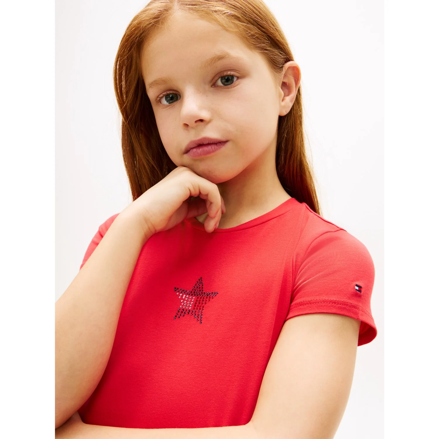 Tommy Hilfiger Red Alert Star Flag Tee Ss - Image 2