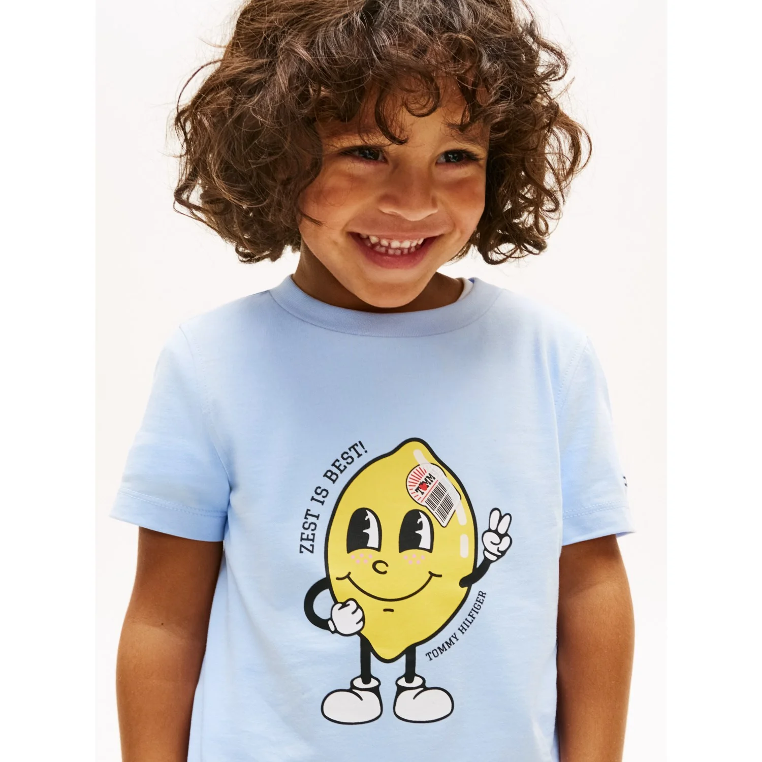 Tommy Hilfiger Sweet Blue Lb Fun Print Graphic T-Shirt - Image 3