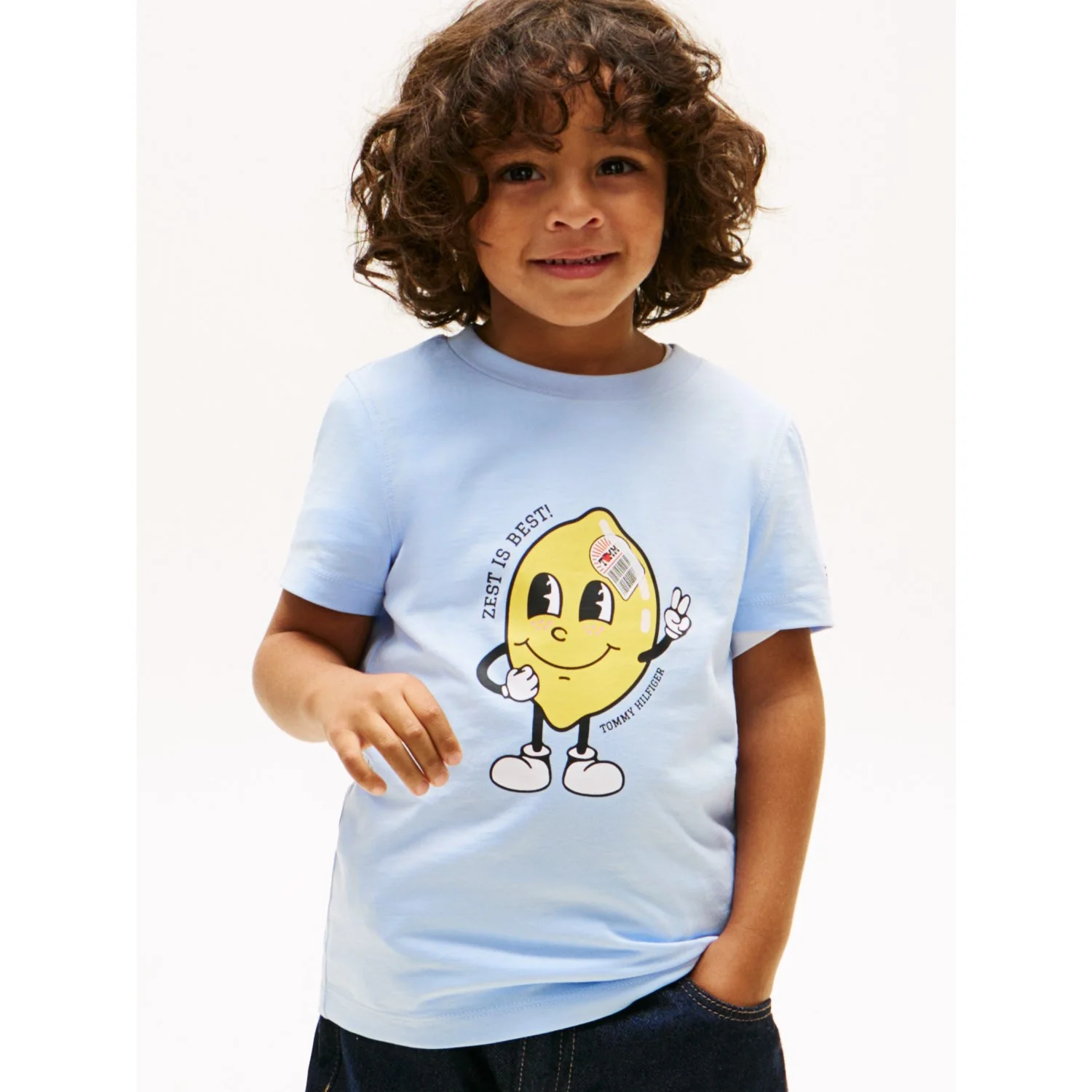 Tommy Hilfiger Sweet Blue Lb Fun Print Graphic T-Shirt - Image 4