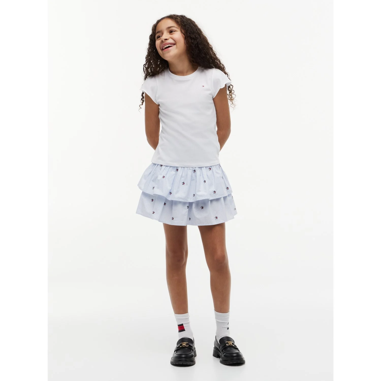 Tommy Hilfiger Sweet Blue Stripes Star Stripes Skirt - Image 9