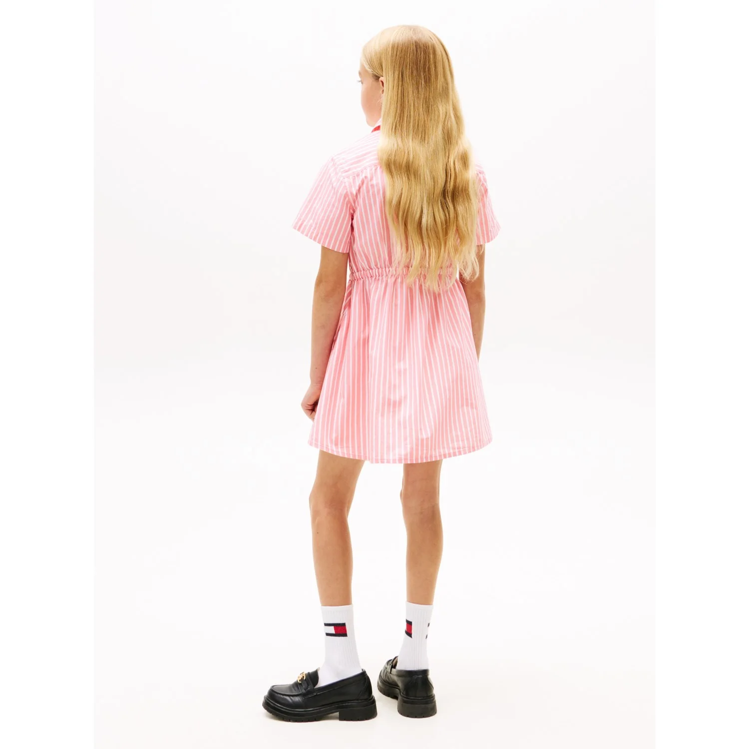 Tommy Hilfiger Tropical Blush Stripes Poplin Stripes Shirt Dress - Image 5