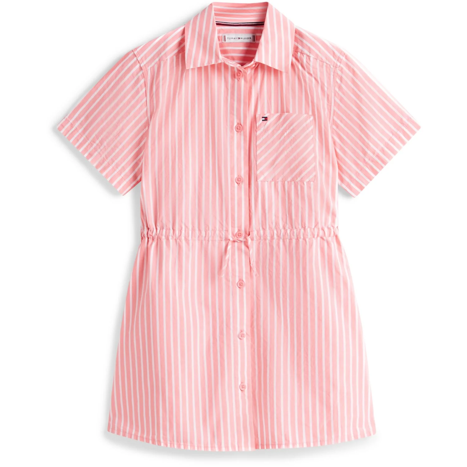 Tommy Hilfiger Tropical Blush Stripes Poplin Stripes Shirt Dress - Image 6