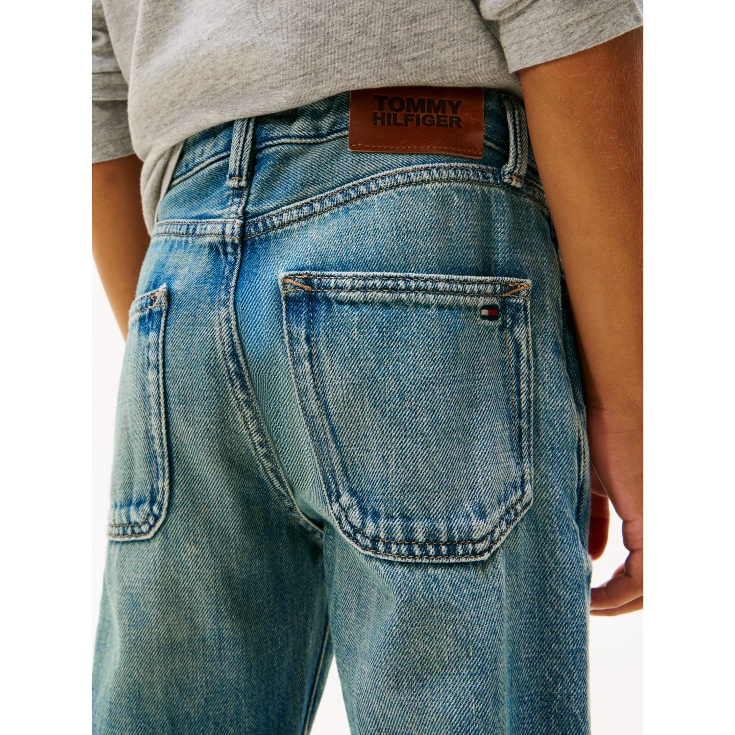 Tommy Hilfiger Vintage Worn Modern Straight Vintage Denim Jeans - Image 2