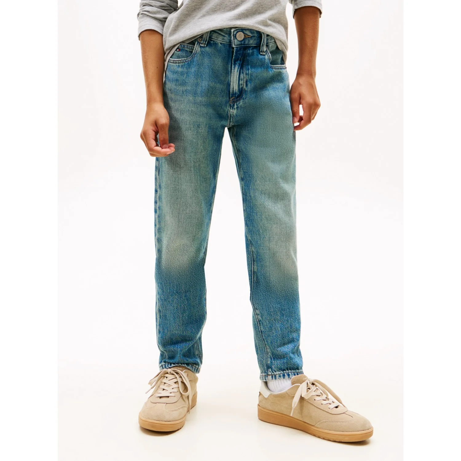 Tommy Hilfiger Vintage Worn Modern Straight Vintage Denim Jeans - Image 3