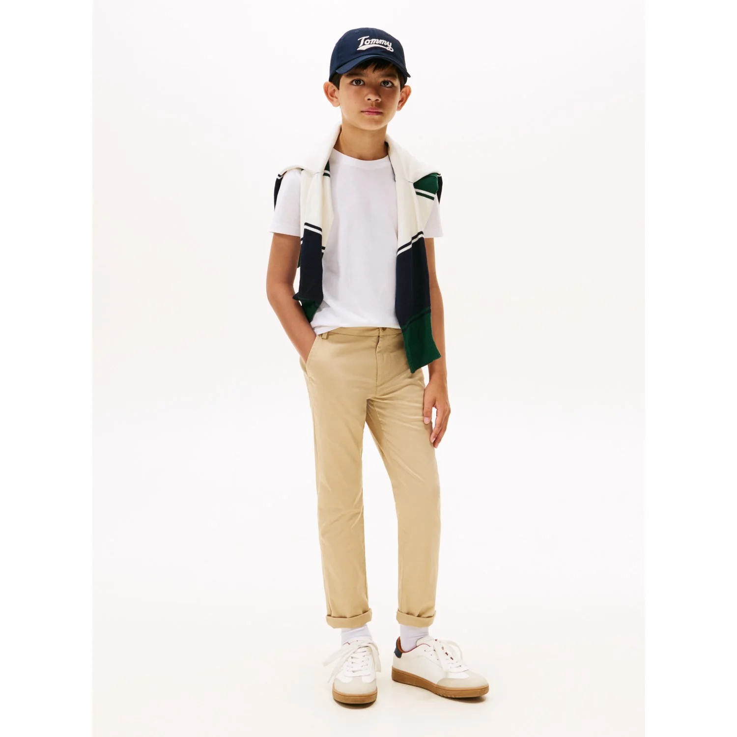 Tommy Hilfiger White Essential Cotton Reg Fit Tee Ss - Image 3
