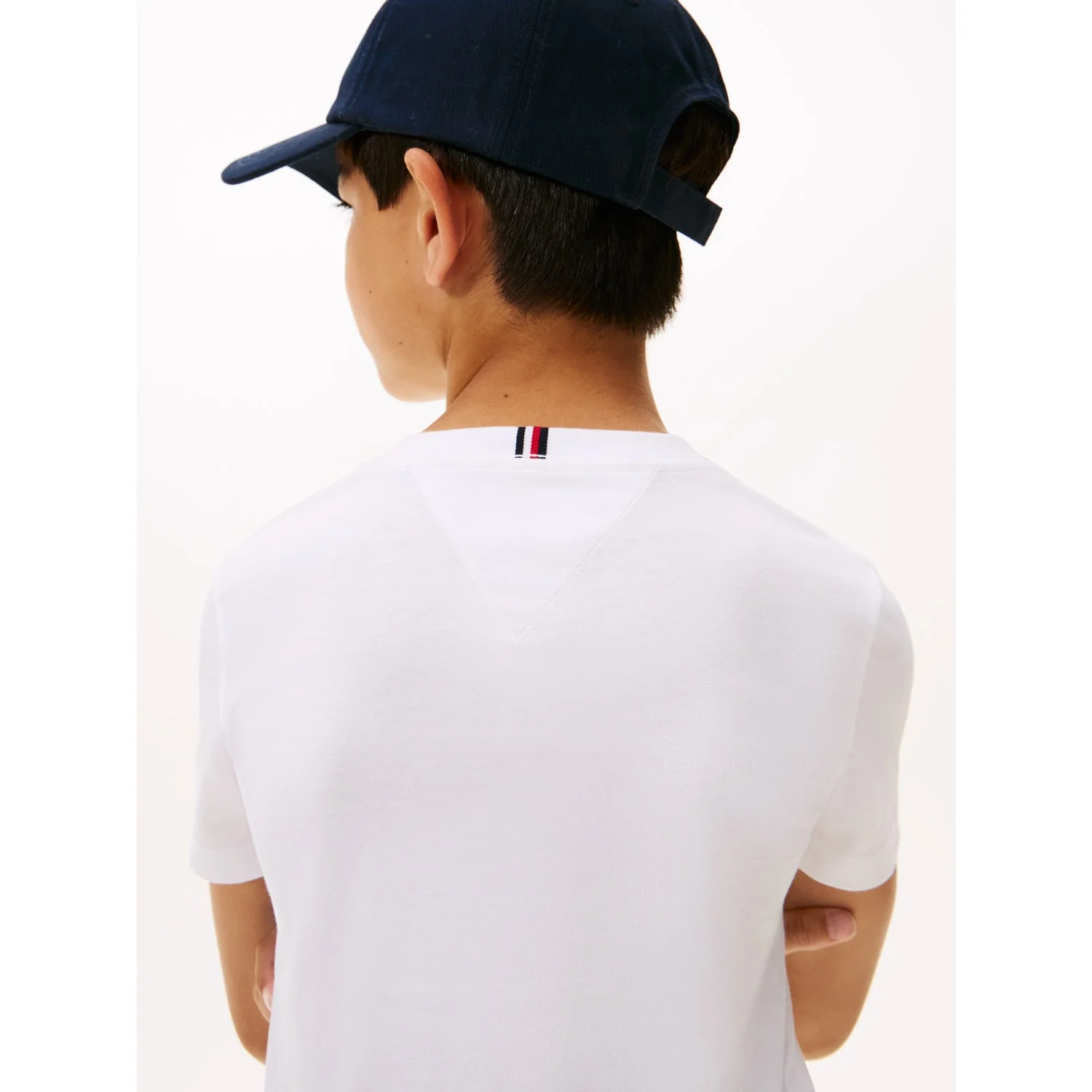 Tommy Hilfiger White Essential Cotton Reg Fit Tee Ss - Image 4