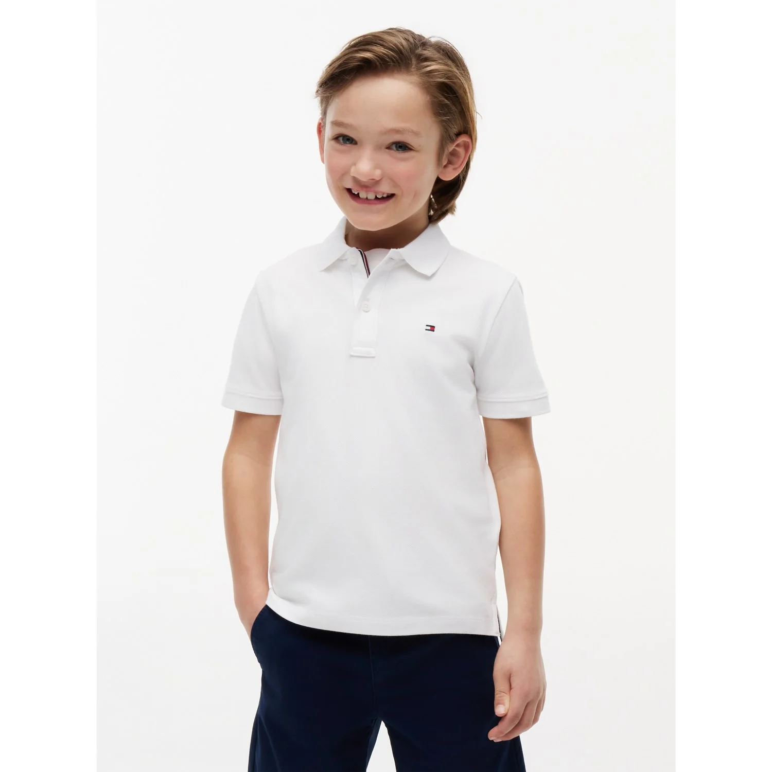Tommy Hilfiger White Flag Polo Ss - Image 2