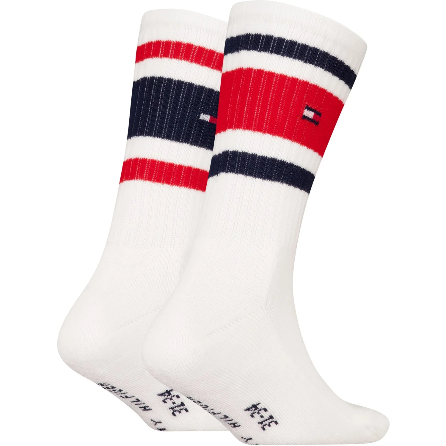Tommy Hilfiger White Th Kids Sock 2P Sport Stripe - Image 2