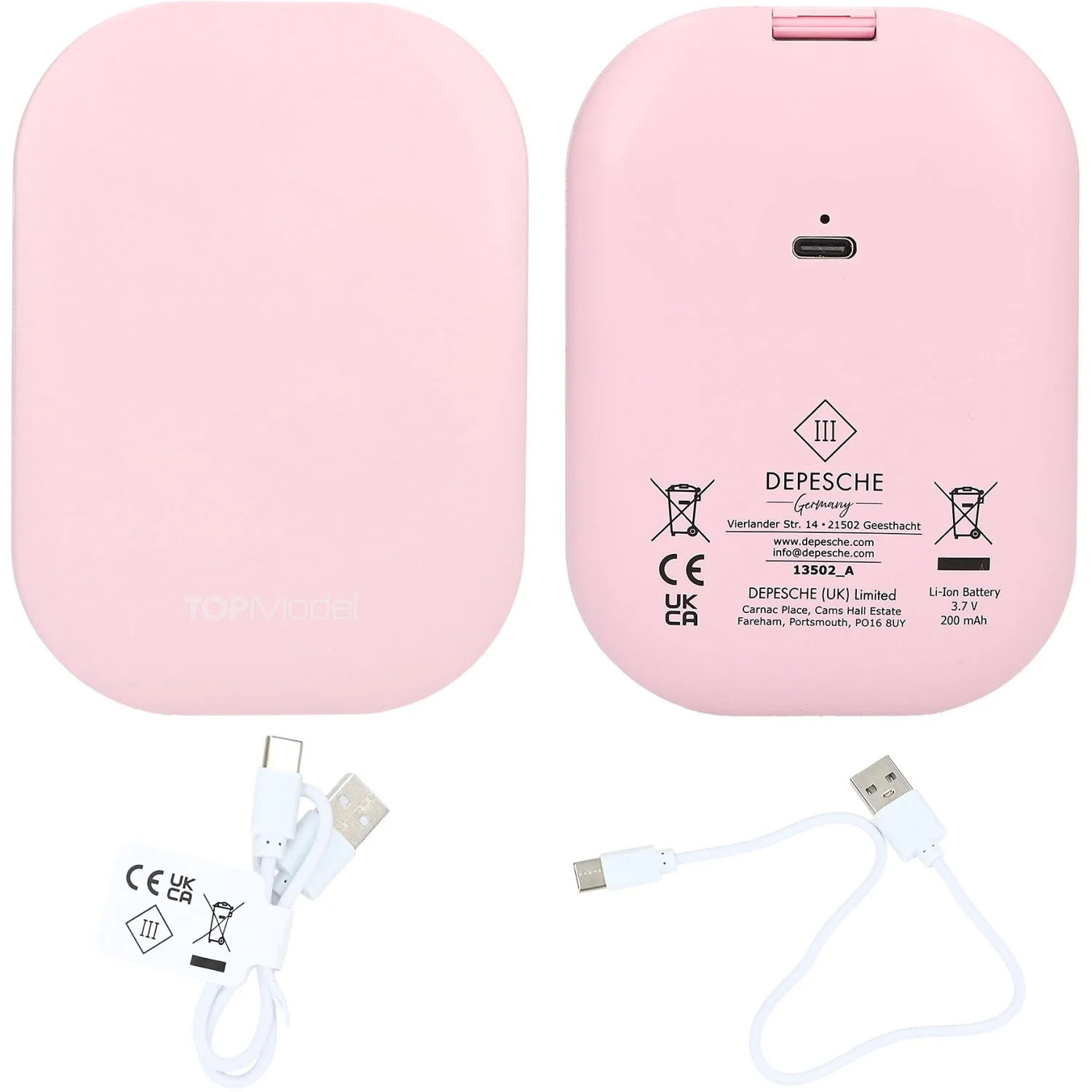 TOPModel Beauty And Me Foldable Pocket Mirror With LED - Image 3