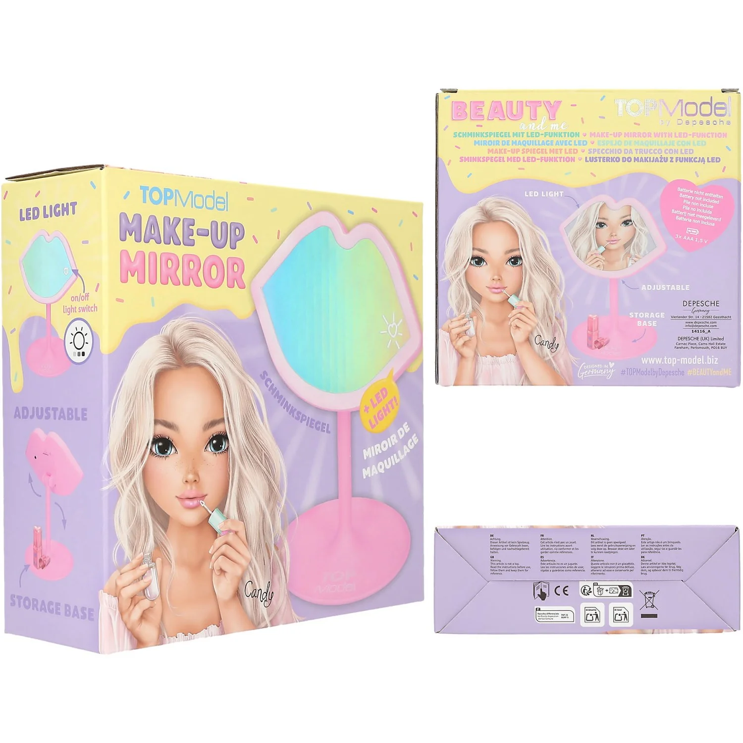 TOPModel Candy Glam Make-Up Mirror With LED - Image 5