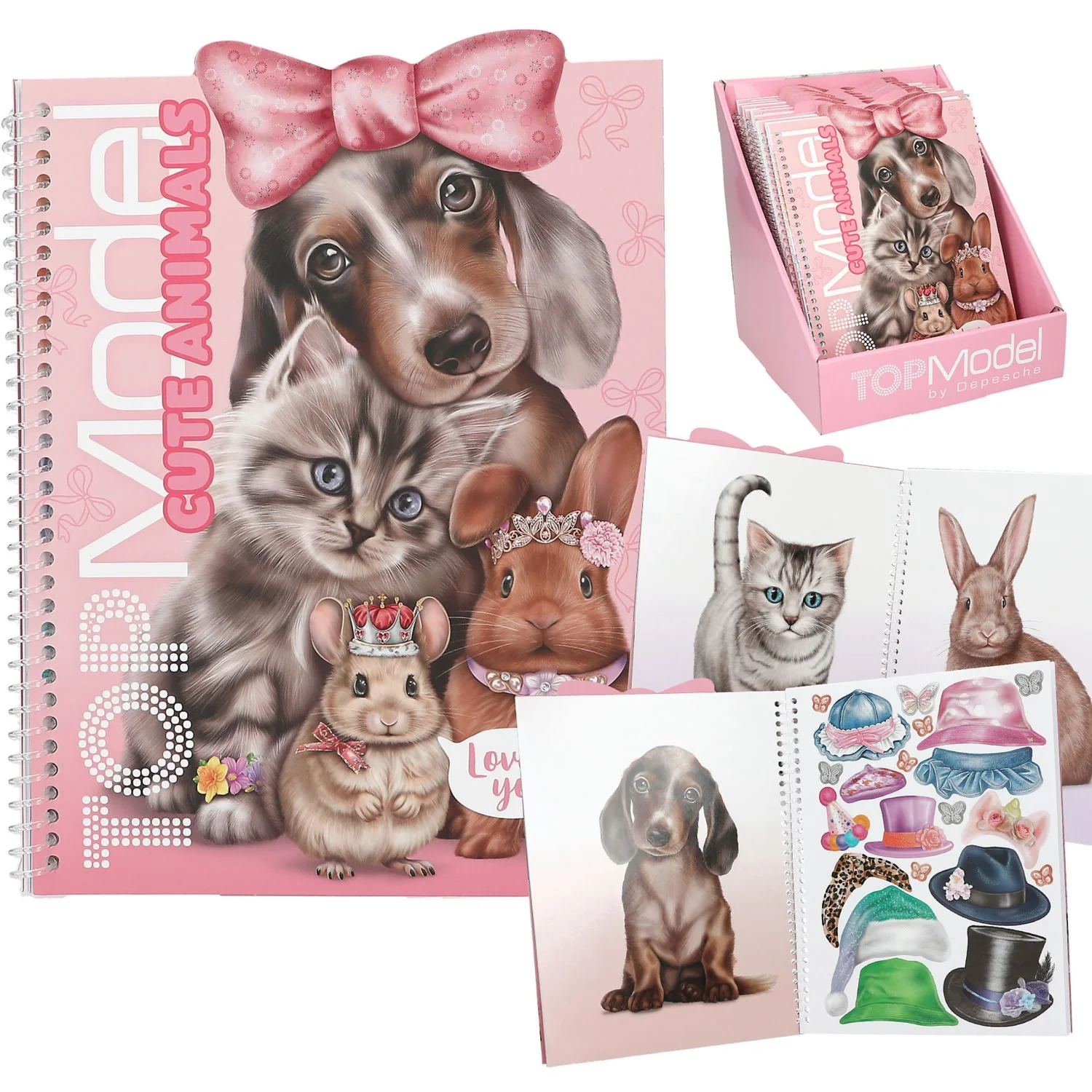 TOPModel Cute Animals Dress Me Up Stickers Book - Image 2