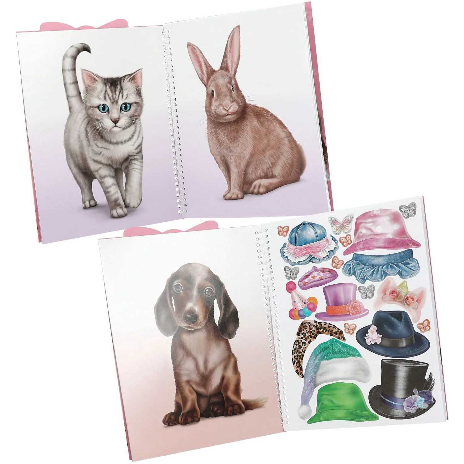 TOPModel Cute Animals Dress Me Up Stickers Book - Image 3