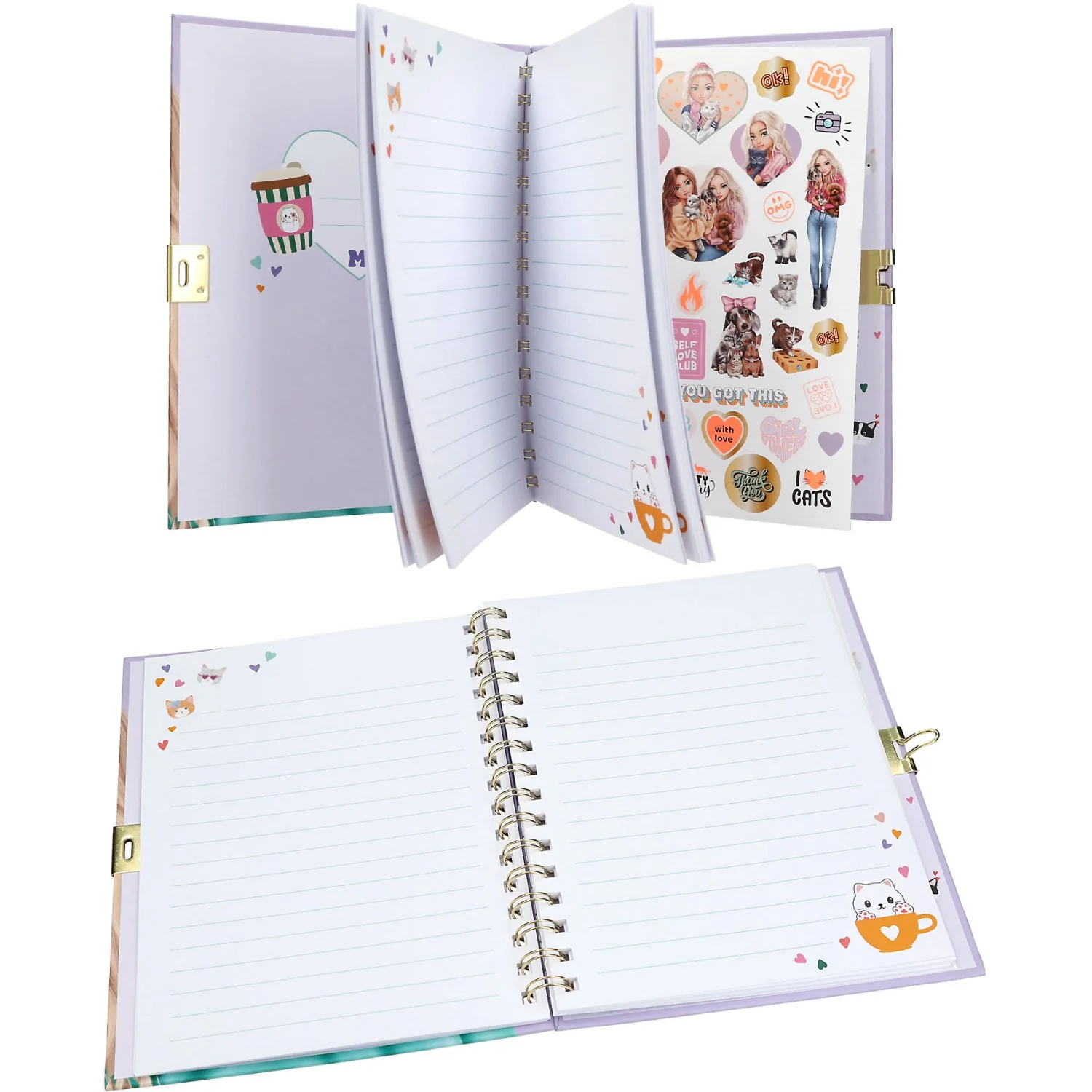 TOPModel Diary With Padlock And Bracelet - Image 2