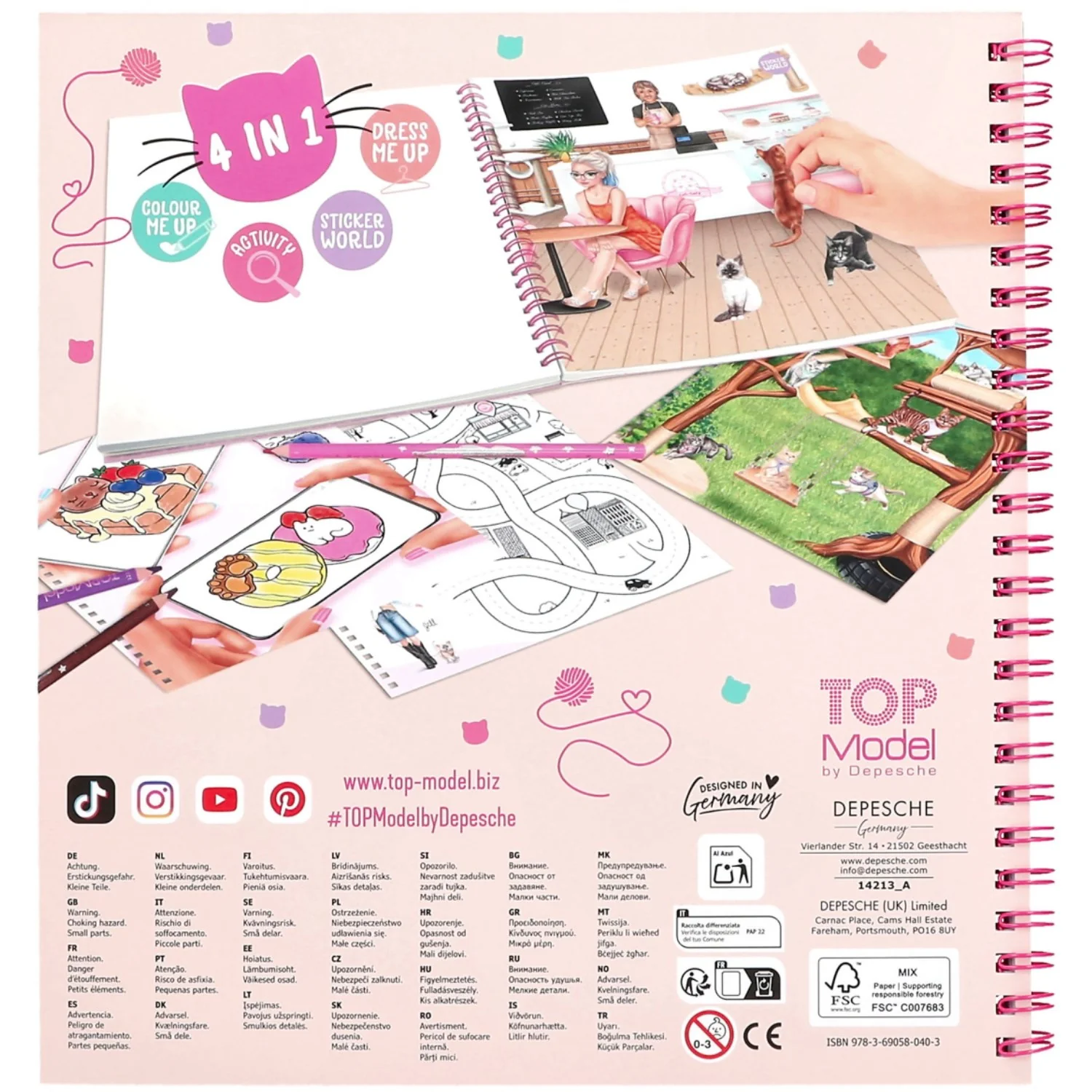 TOPModel Kitty Colouring Book - Image 5