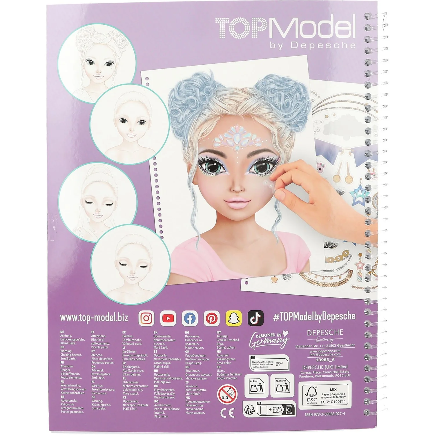 TOPModel Make Up Colouring Book - Image 4