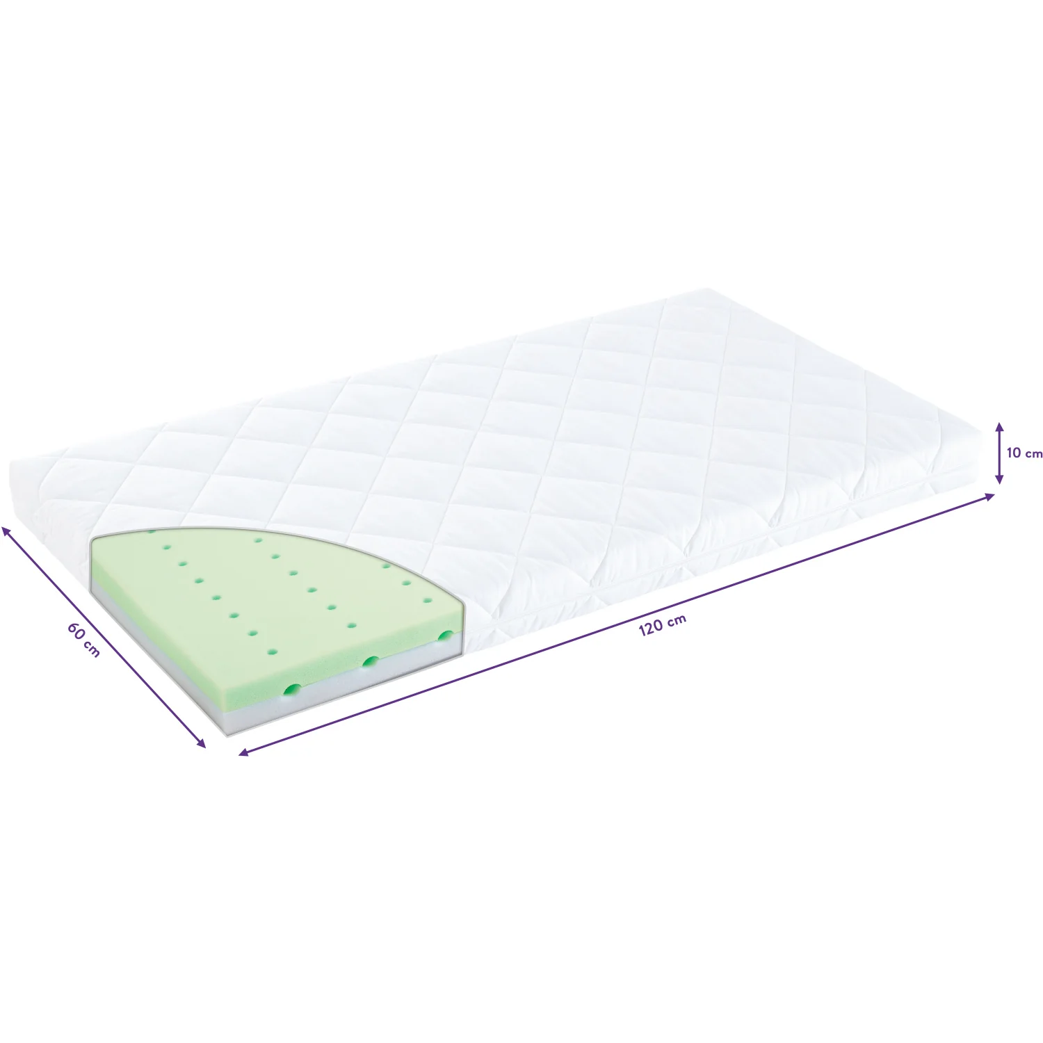 Träumeland White Mattress Air Flow Basic - Image 5
