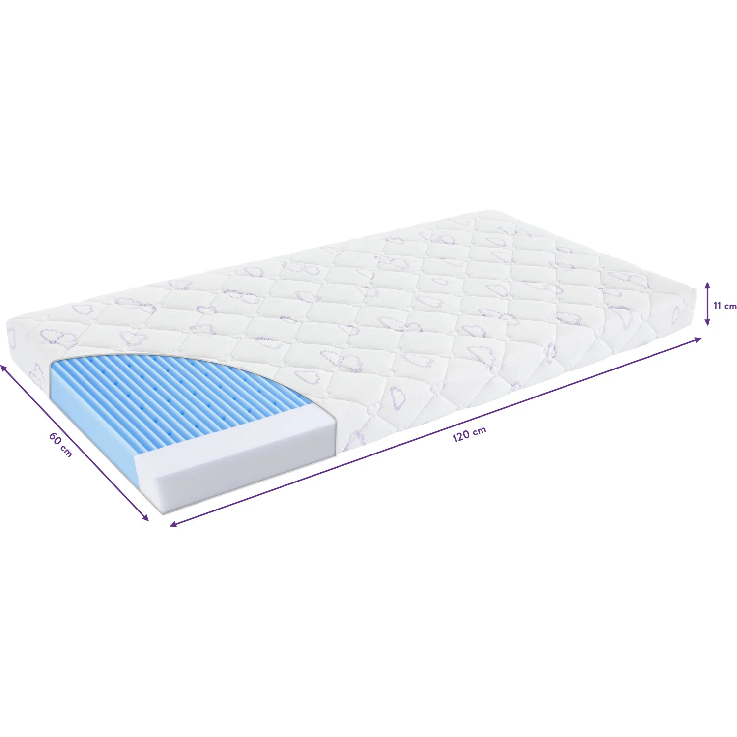 Träumeland White Mattress Air Flow Comfort - Image 2