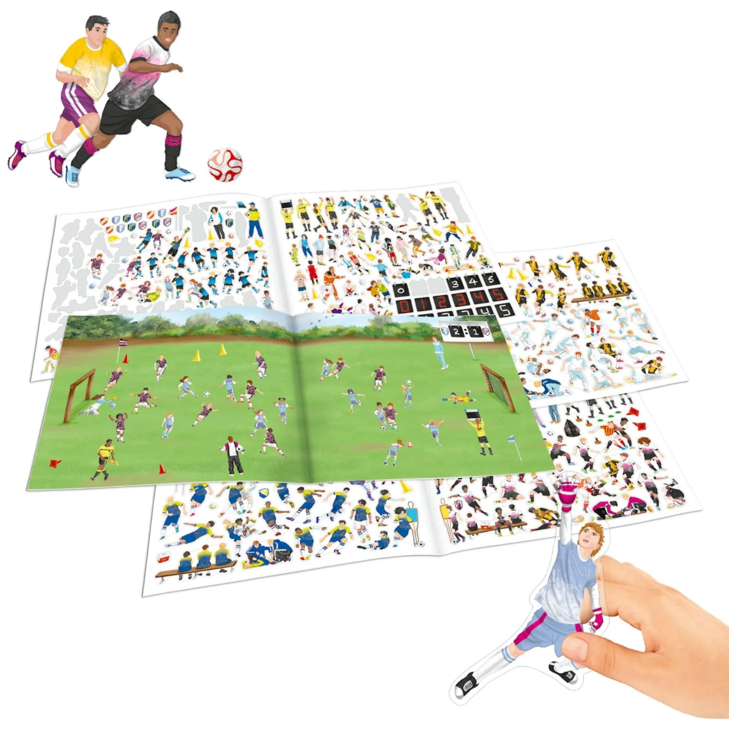 TRENDS by Depesche Create Your Football Game Stickerbook - Image 2