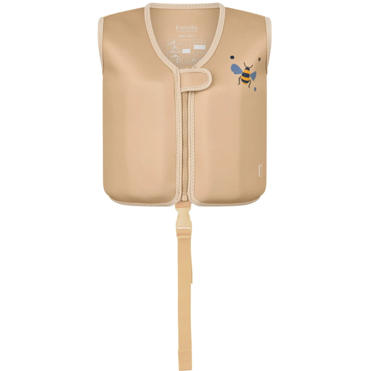 Vanilla COPENHAGEN Beige Honeybee Swim Vest Neoprene - Image 2