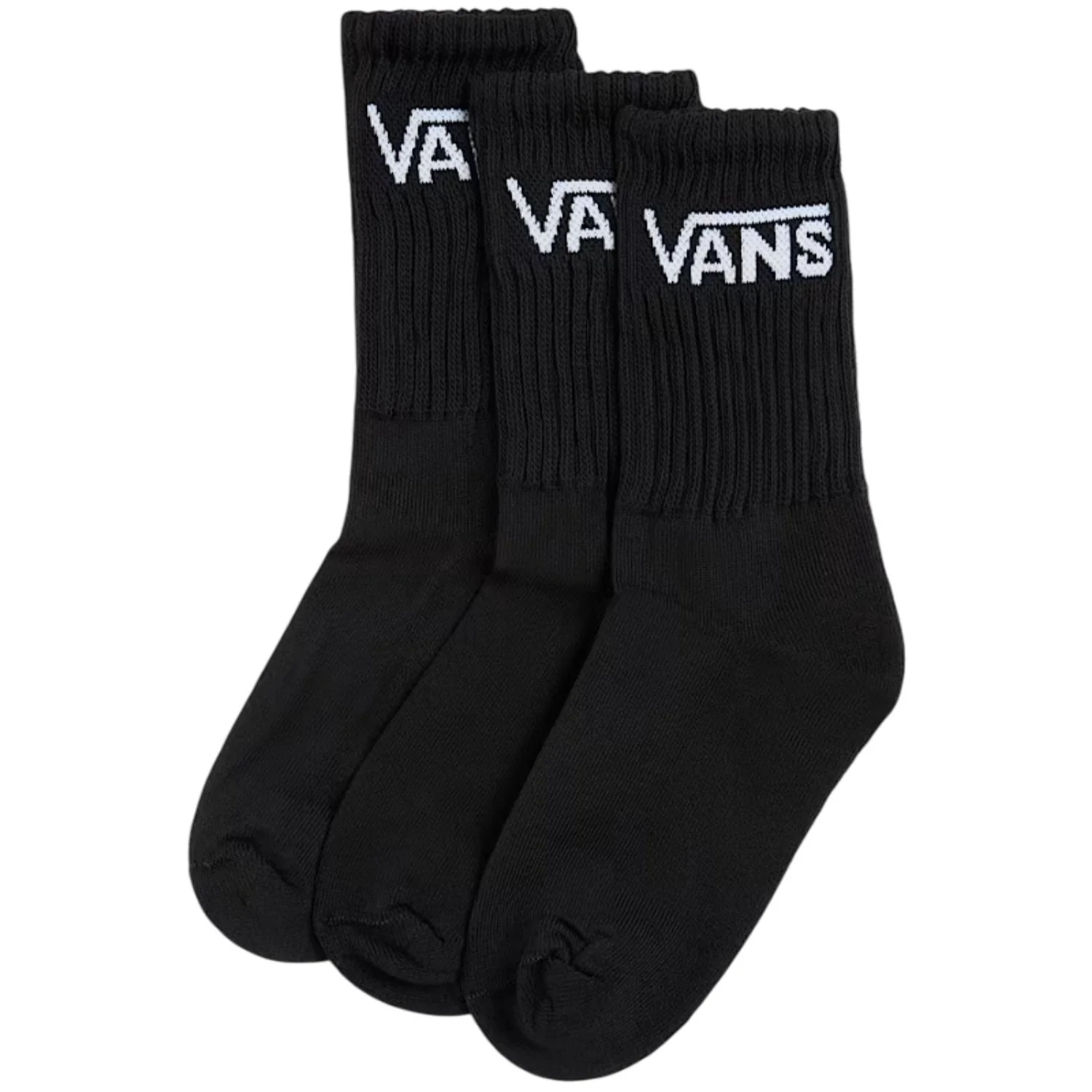 VANS Black Classic Crew Socks 3-Pack - Image 3