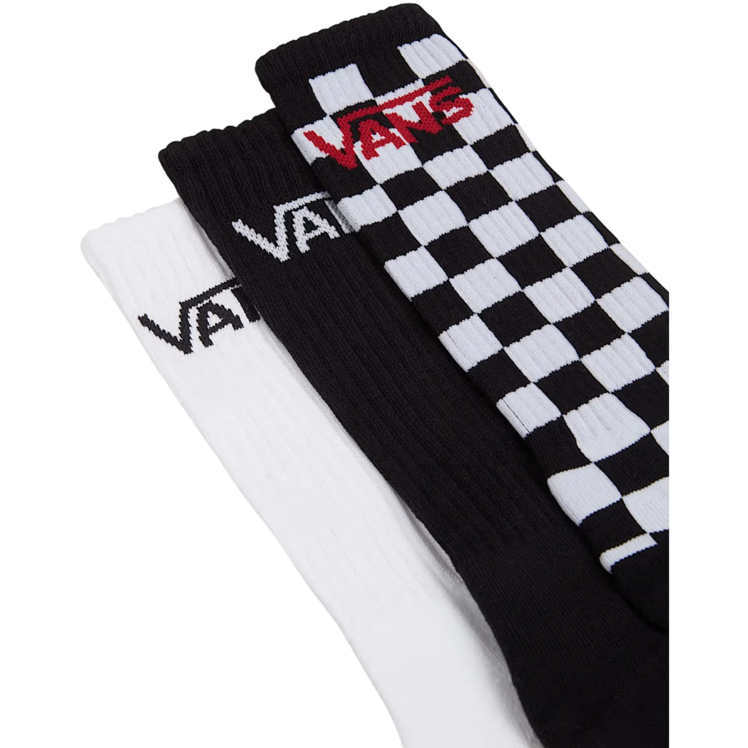 VANS Black/White Classic Socks 3-Pack - Image 2