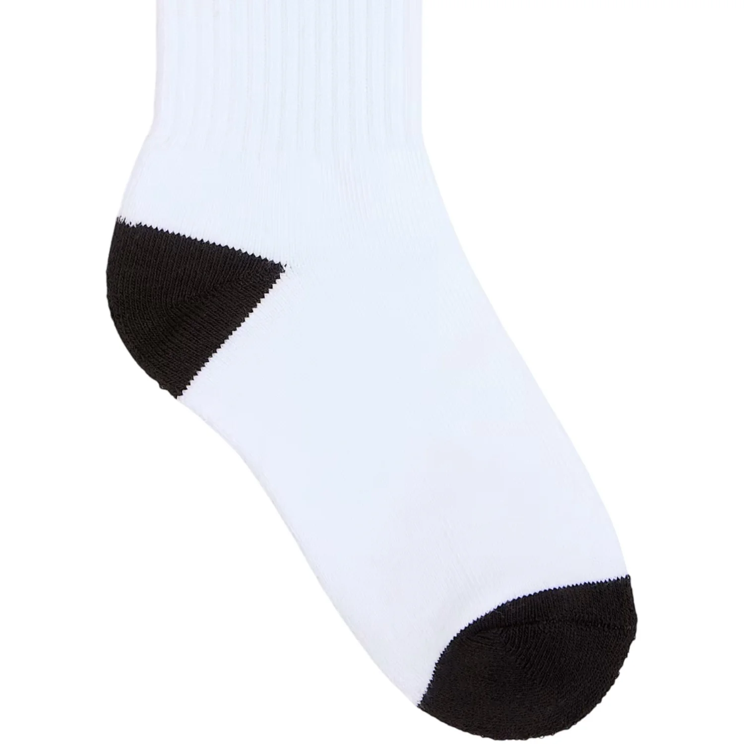 VANS White/Black Drop V Logo Crew Socks - Image 3