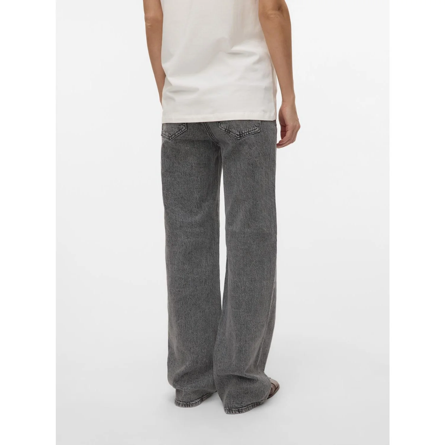 Vero Moda Maternity Medium Grey Denim Vmmtessa Wide Jeans Ra206 Ga Noos - Image 7