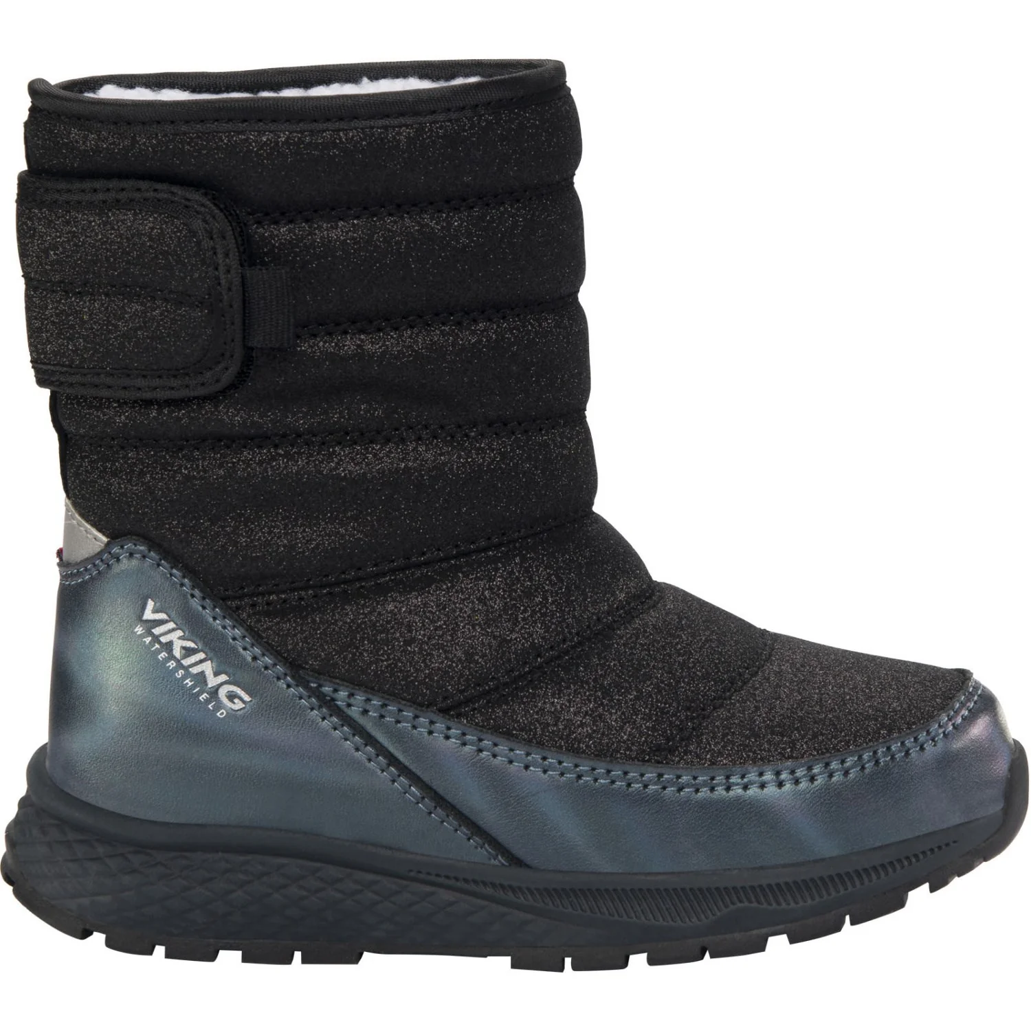 VIKING Black Equip Glitter Warm WP Pull On - Image 2