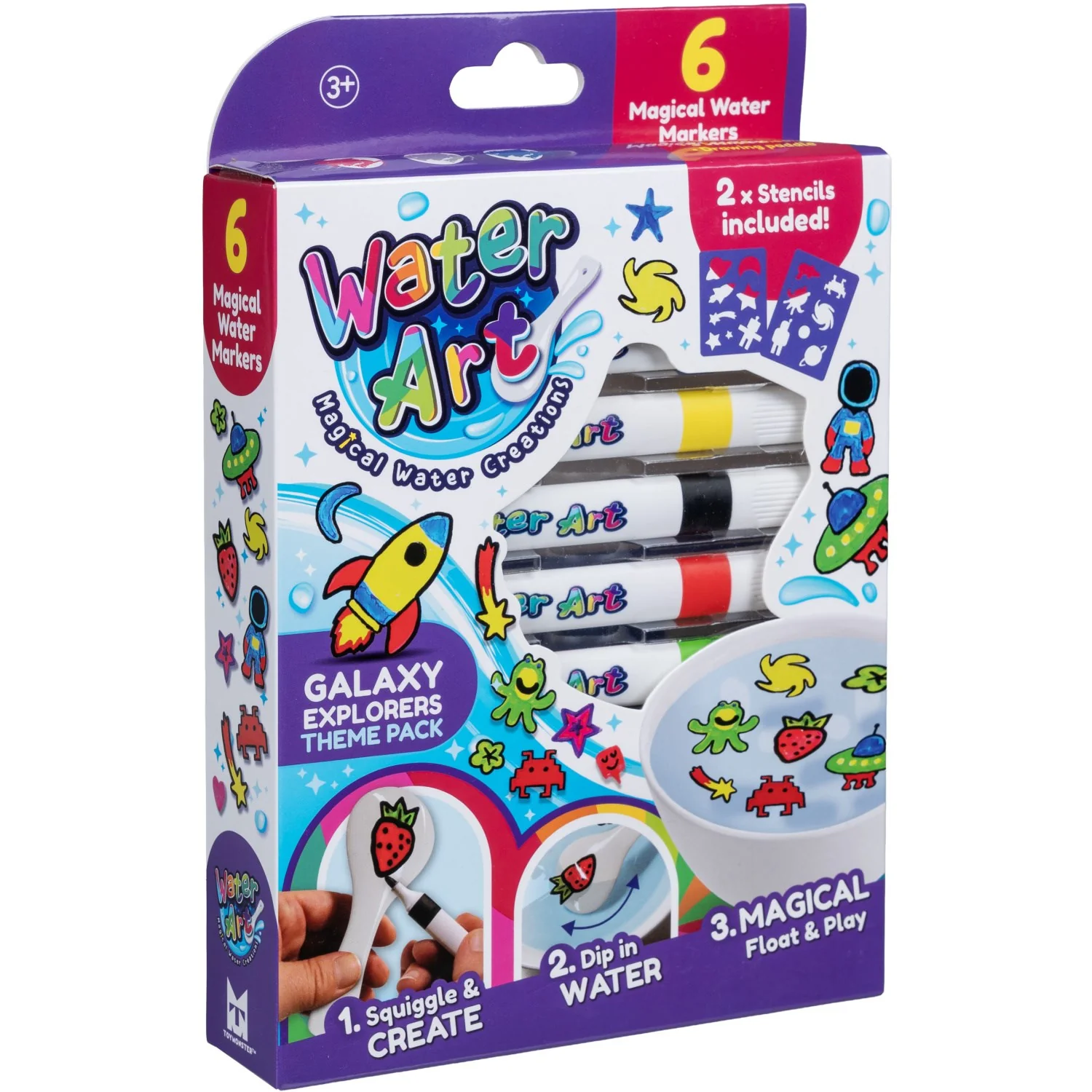 Water Art 6 Markers Galaxy Theme - Image 2