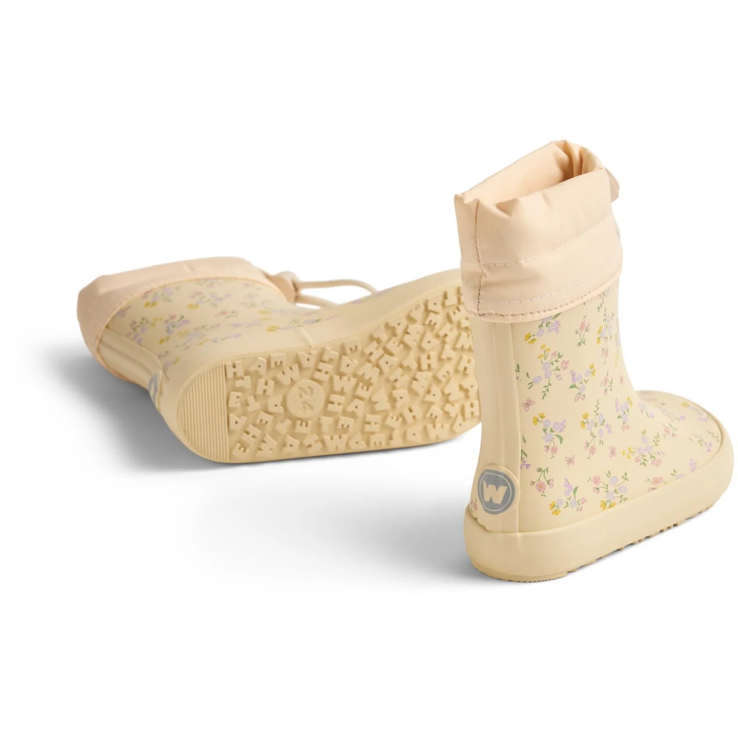 Wheat Barely Apricot Flowers Barefoot Rubber Boot Zerro - Image 4
