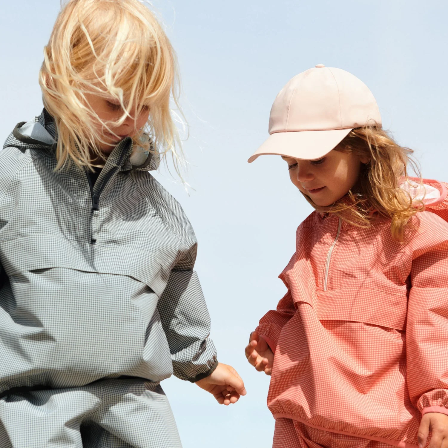 Wheat Blue Check Lightweight Shell Jacket Skyen - Image 4