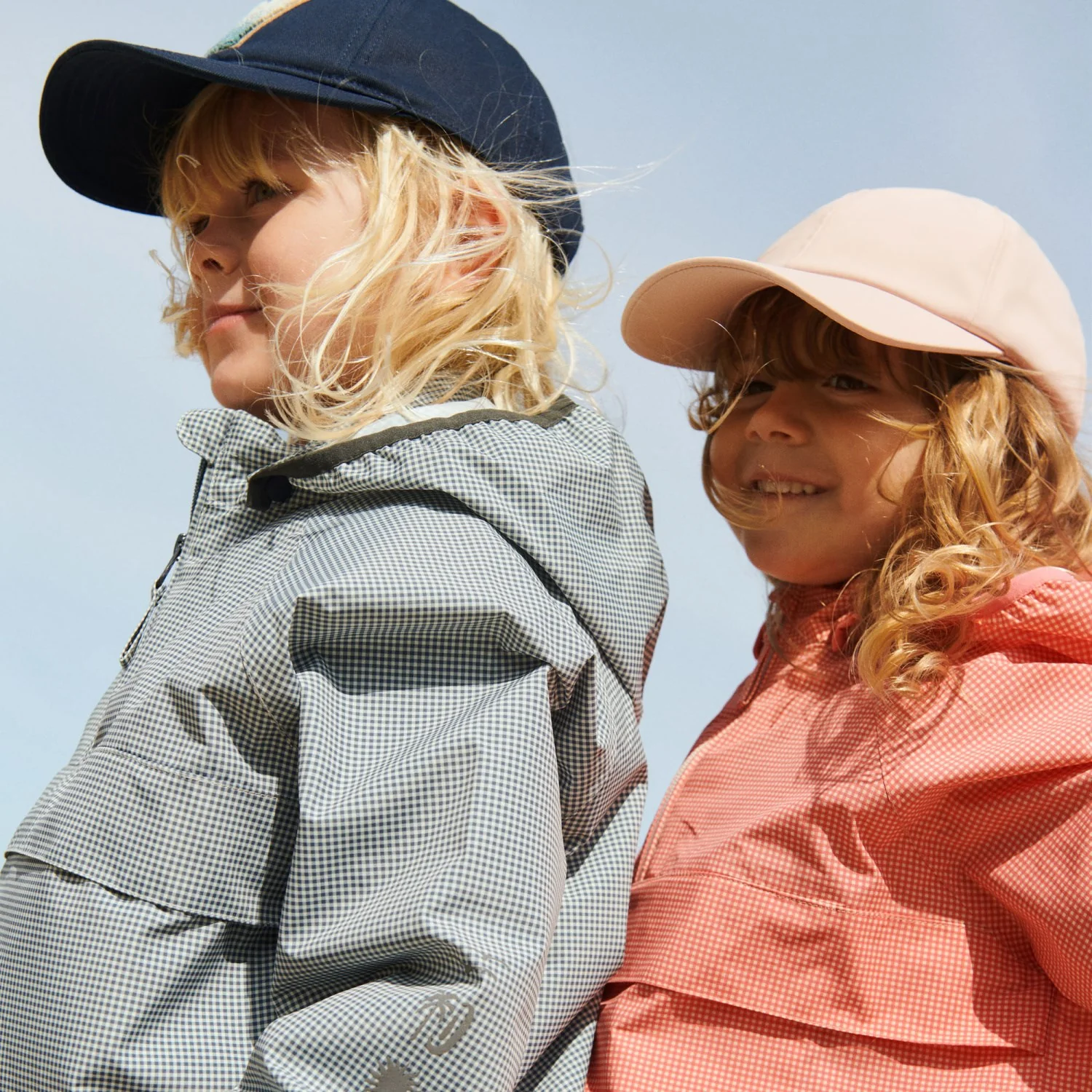 Wheat Blue Check Lightweight Shell Jacket Skyen - Image 6