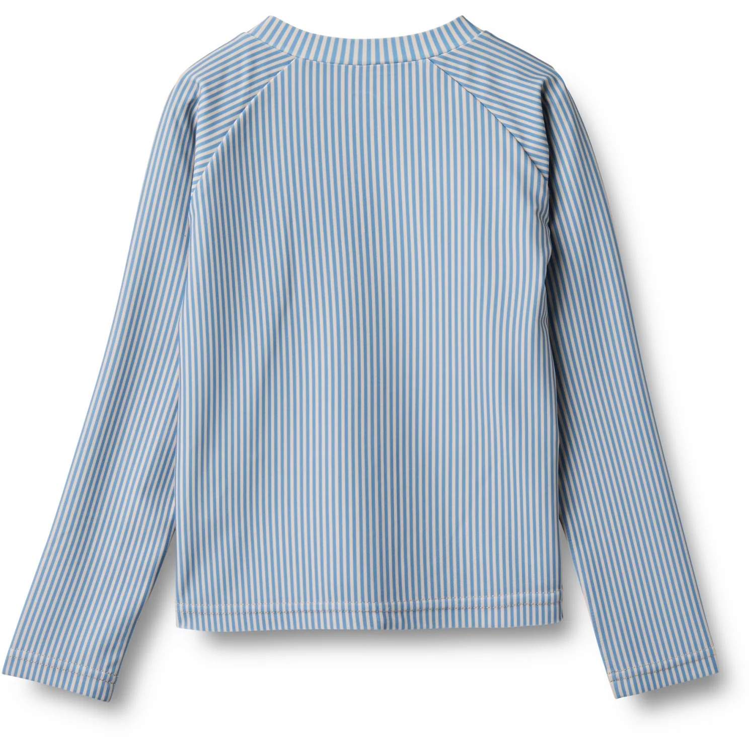 Wheat Blue Swim Stripe Swim T-shirt L/S Zip Ada - Image 3