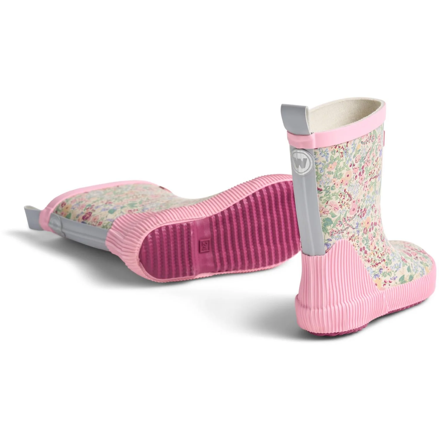 Wheat Cool Sky Flowers Rubber Boot Welly - Image 4