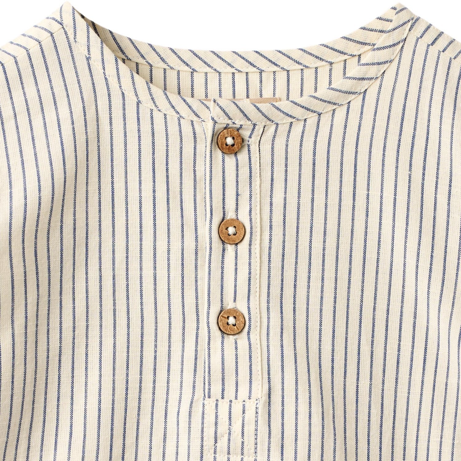 Wheat Dark Blue Stripe Shirt Bjørk - Image 3