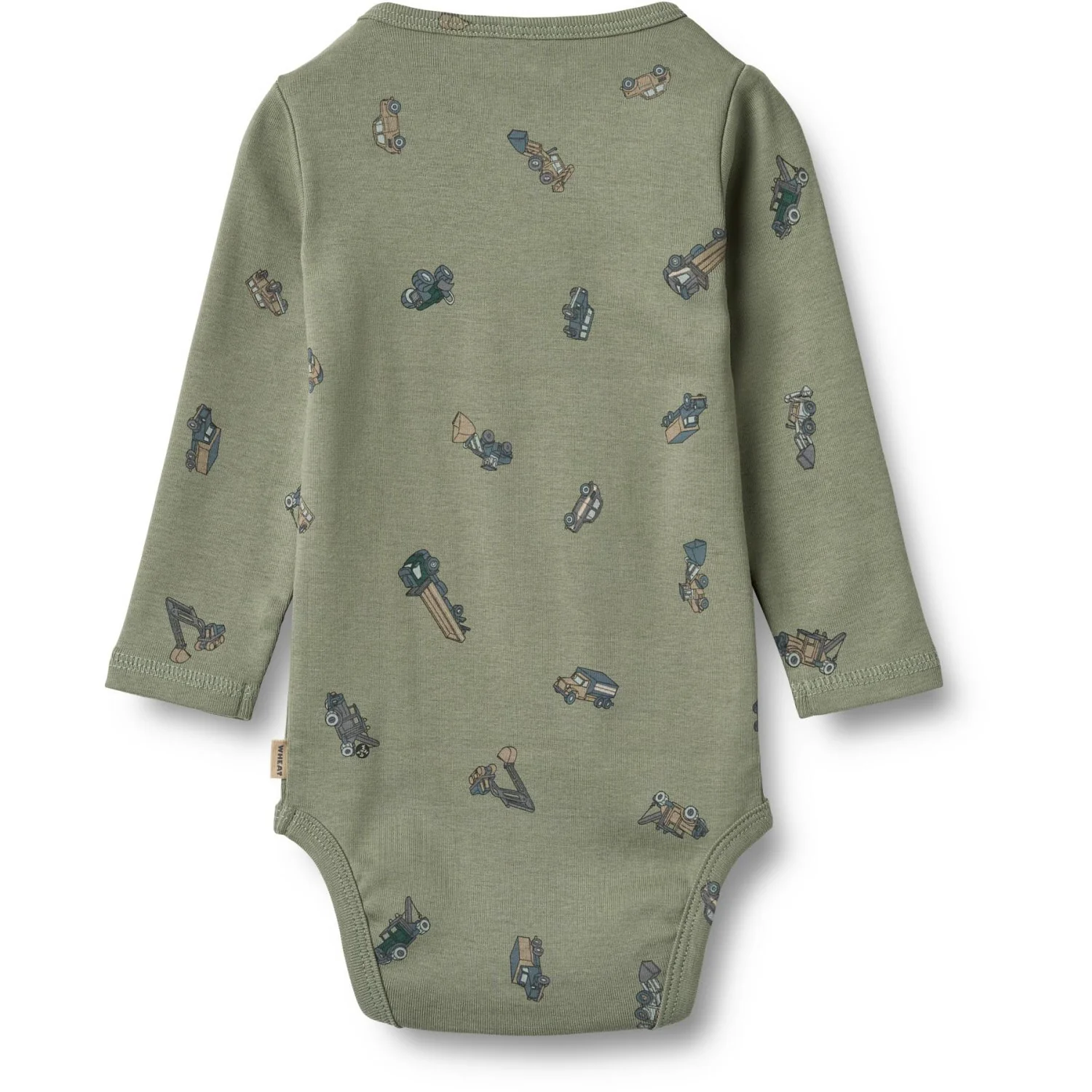 Wheat Dusty Green Cars Body L/S Freddie - Image 2