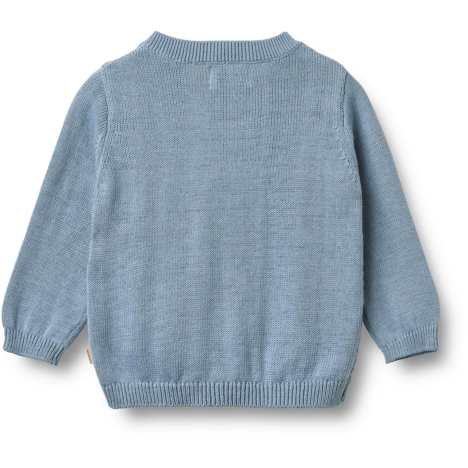Wheat Faded Denim Knit Cardigan Bjørn - Image 3