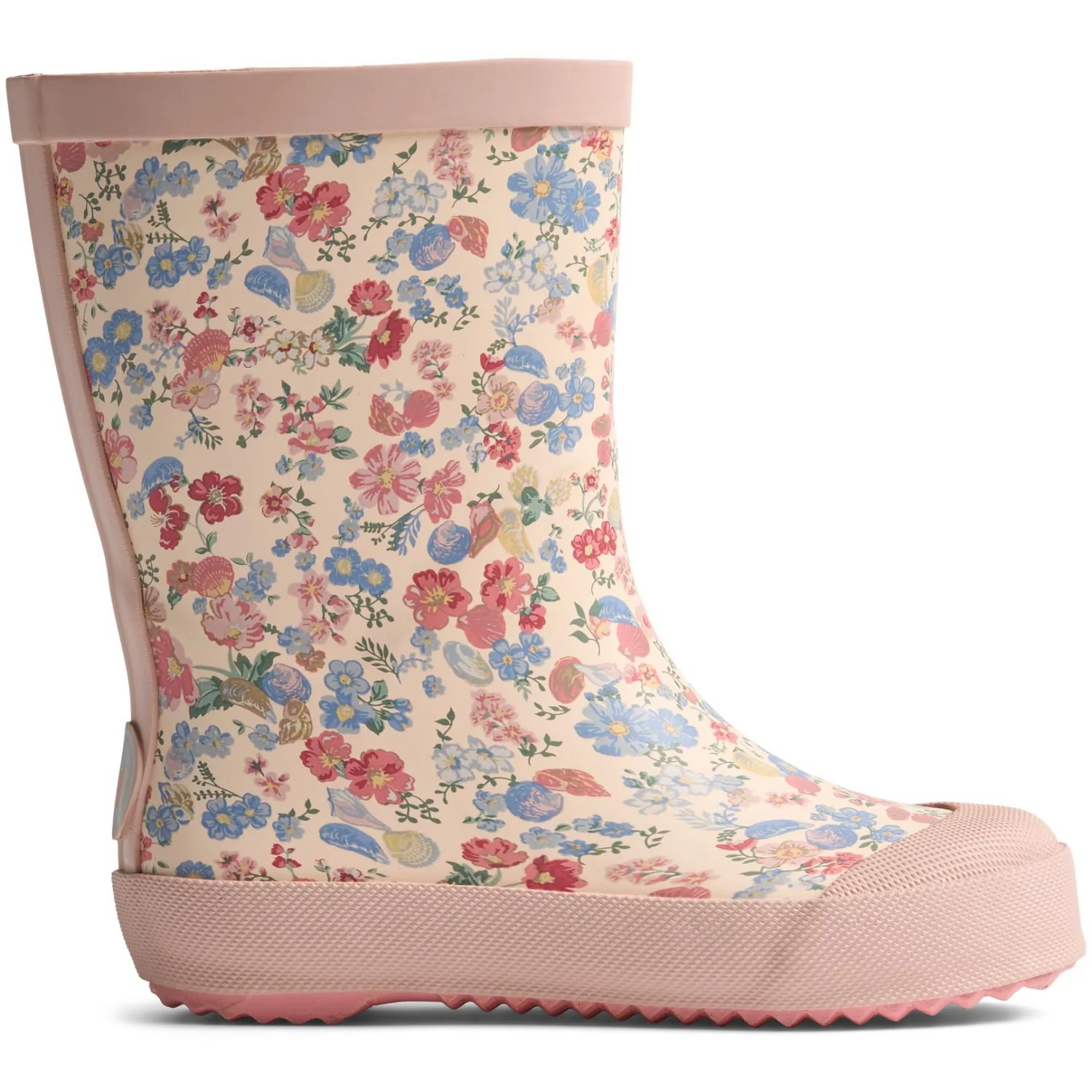 Wheat Flowers And Seashells Rubber Boot Muddy - Image 3