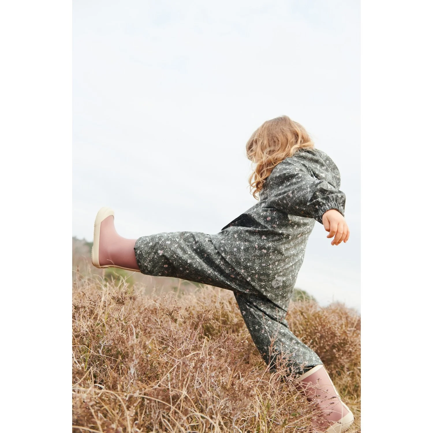 Wheat Forest Lake Checked Flowers Rainwear Olo Pants - Image 2