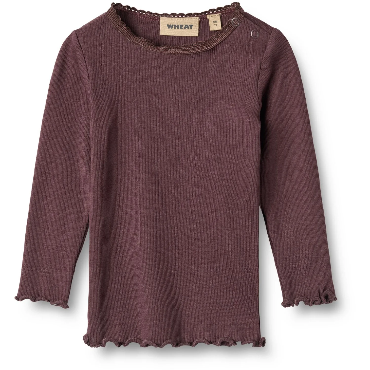 Wheat Fudge Rib Blouse Reese