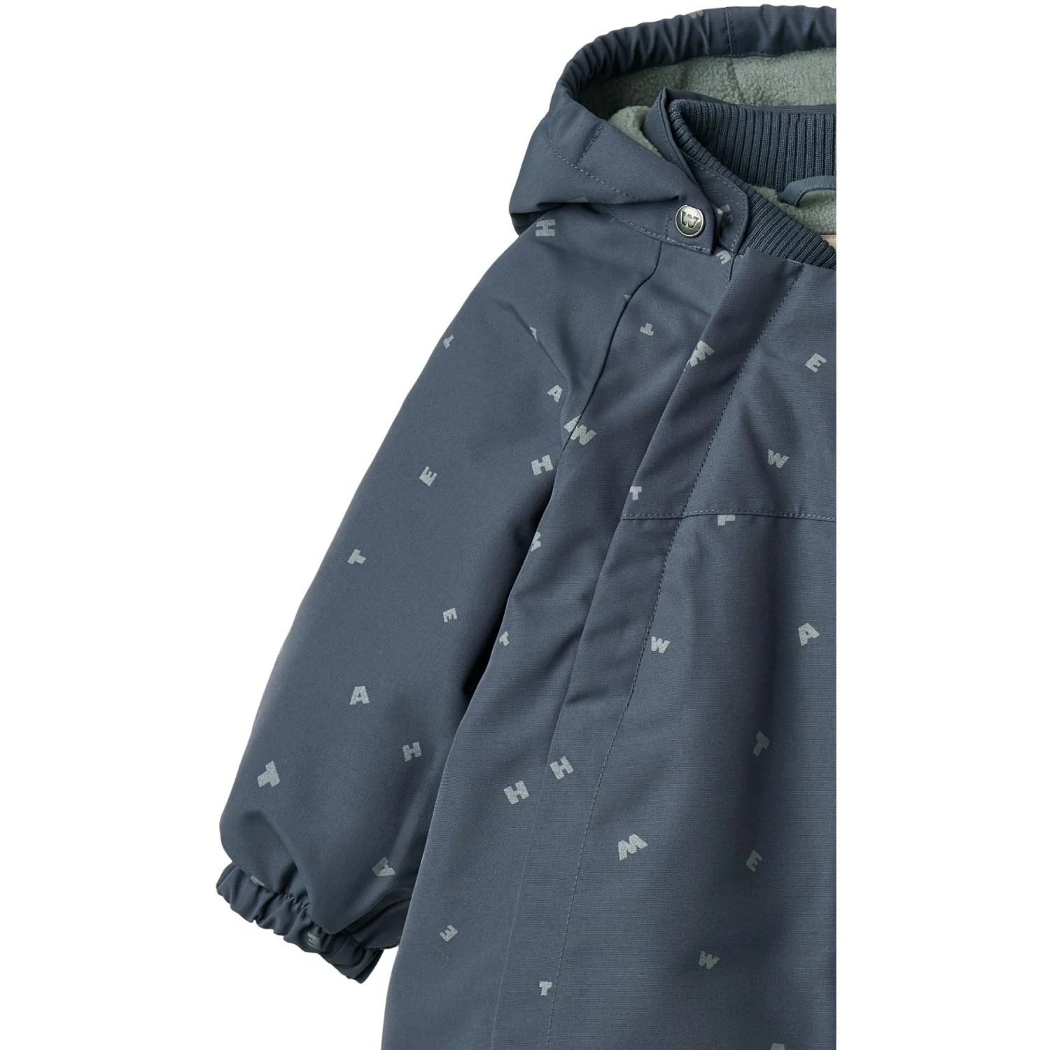 Wheat Greyblue Letters Snowsuit Adi - Image 4