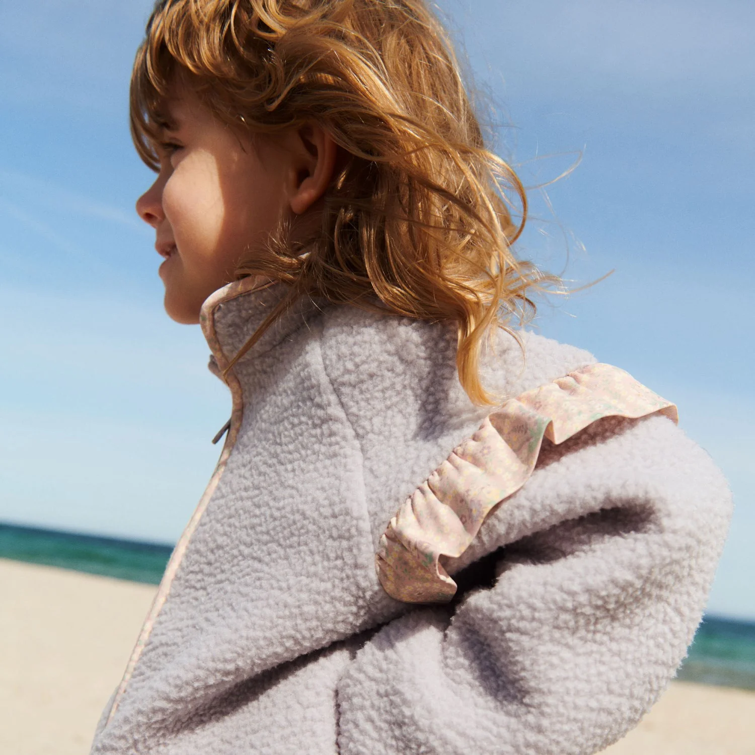 Wheat Lavender Rain Fleece Jacket Ellena - Image 2
