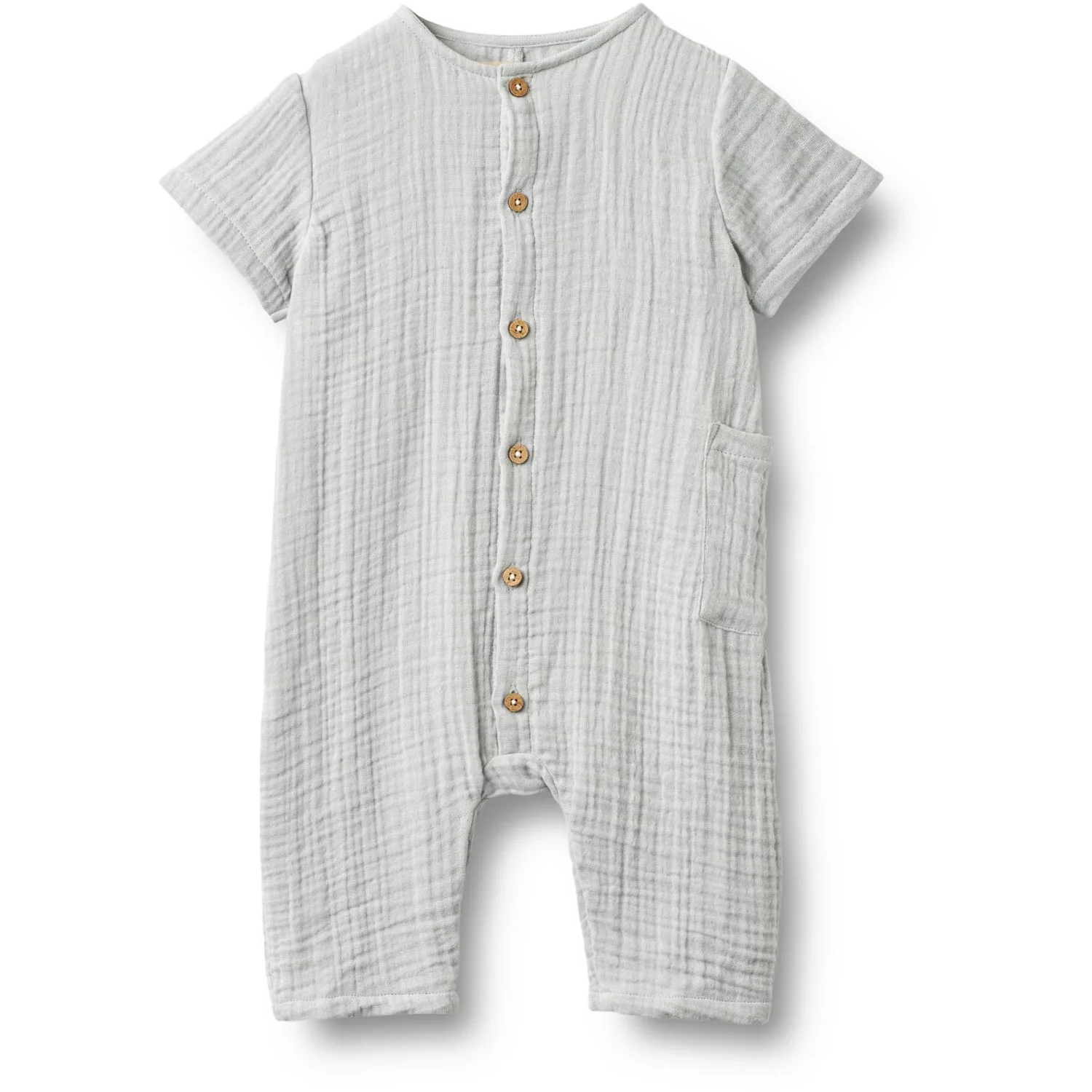 Wheat Light Blue Romper Alex