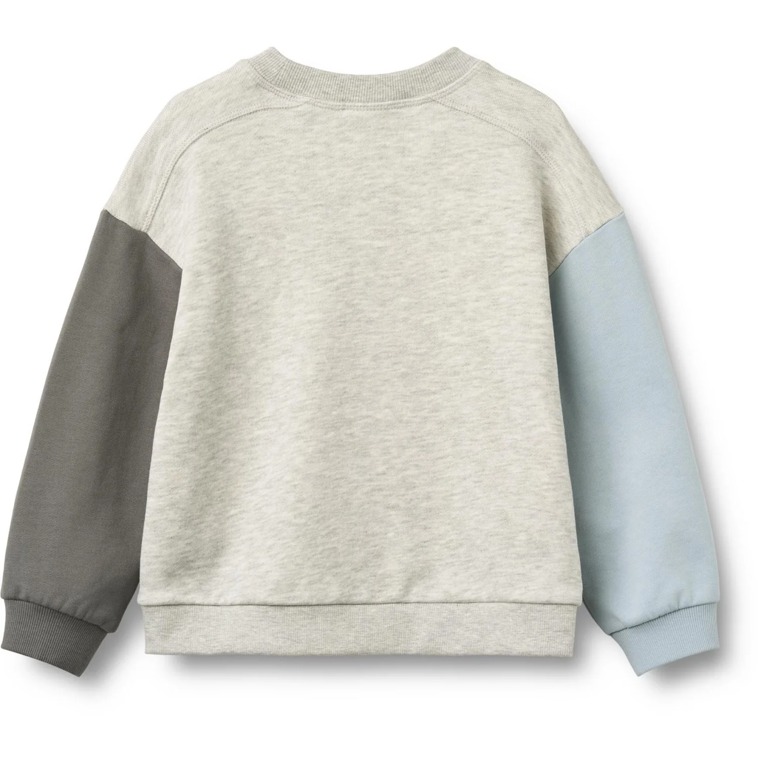 Wheat Light Melange Grey Sweatshirt L/S Lennon Badge - Image 3