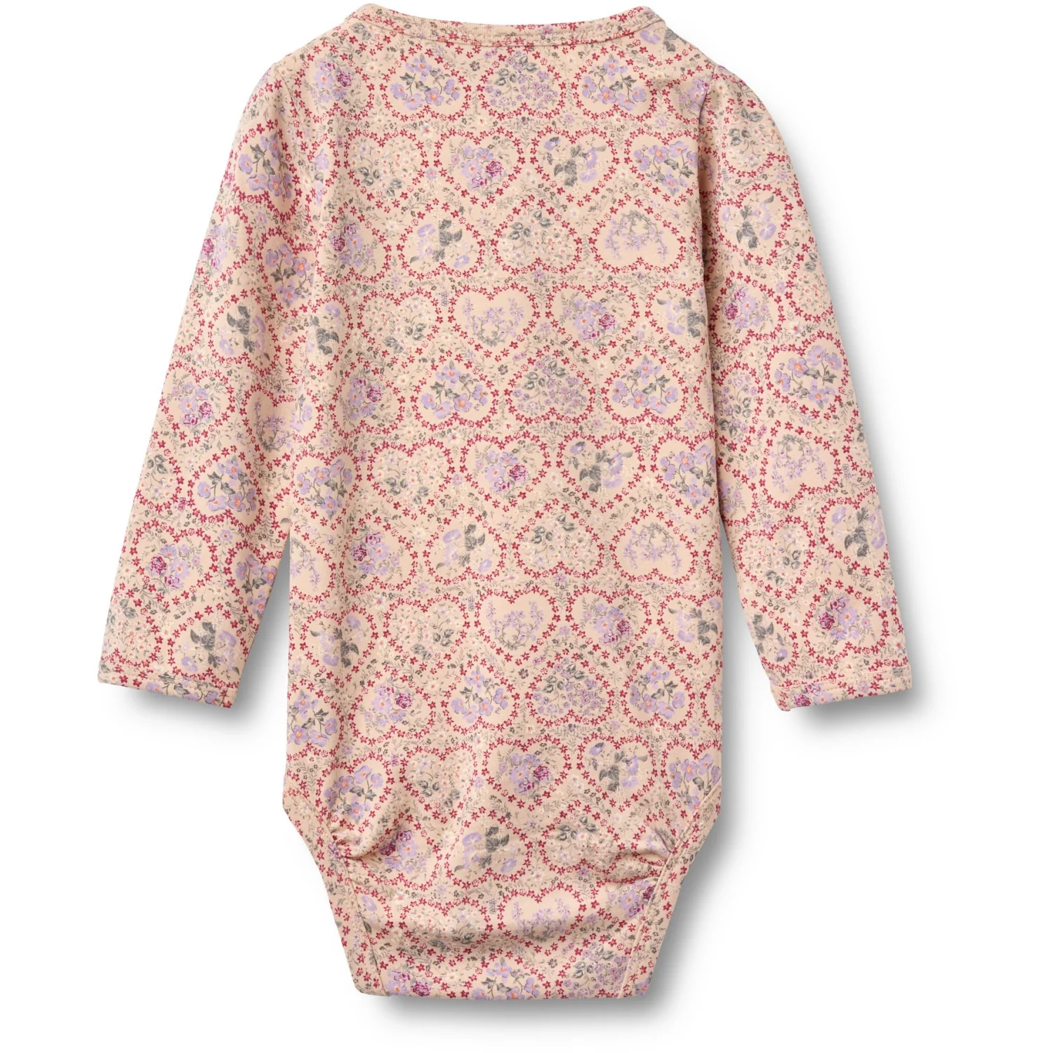 Wheat Magenta Heart Flowers Body L/S Liv - Image 2