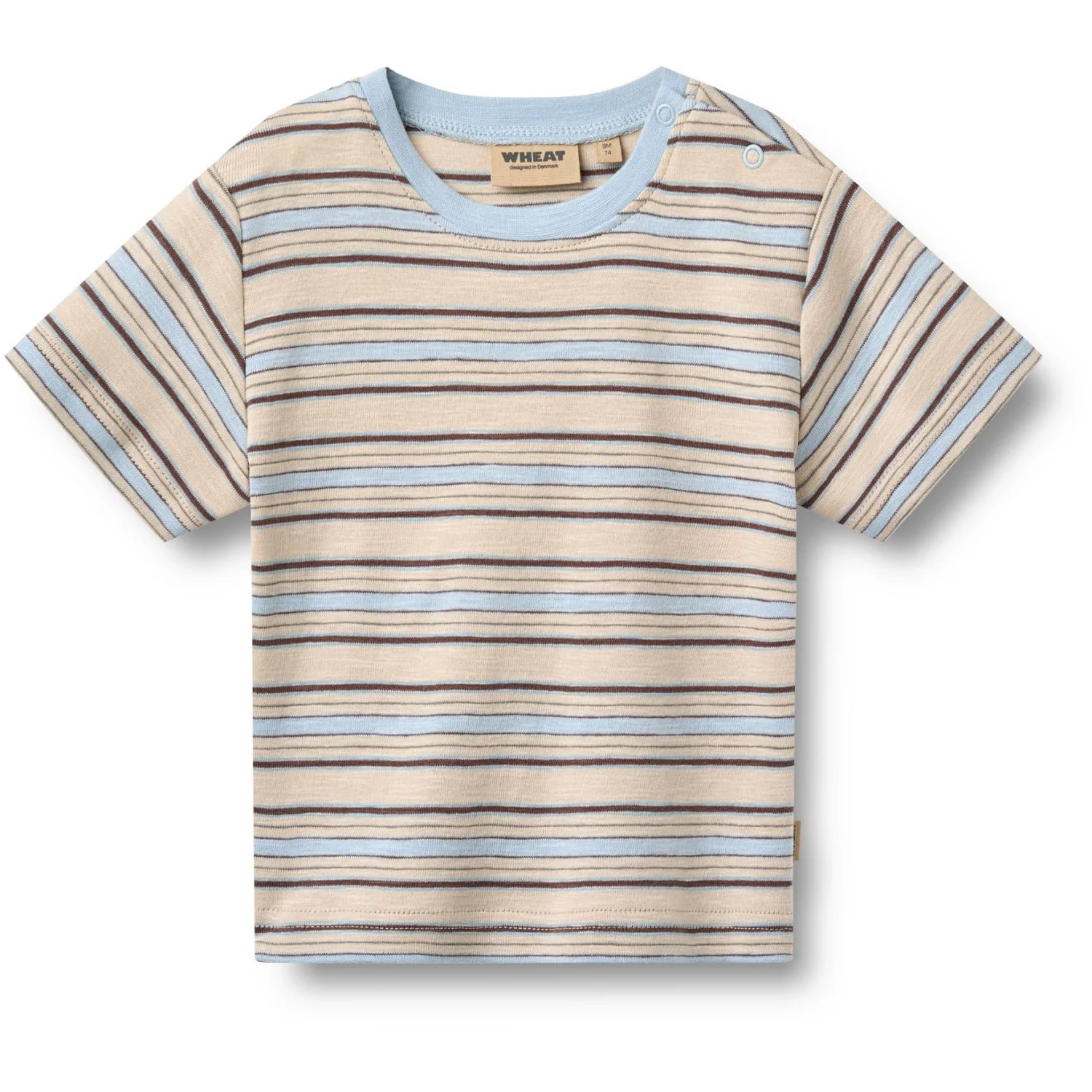 Wheat Multi Blue Stripe 2 T-Shirt S/S Fabian - Image 2